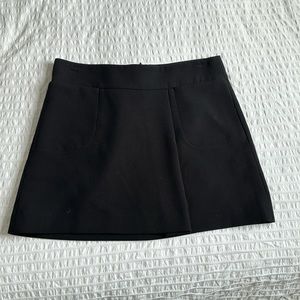 Black mini skirt